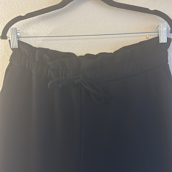 Express Paperbag Pants Black Womens Size Medium Pull On Style Wide Leg - Picture 4 of 13